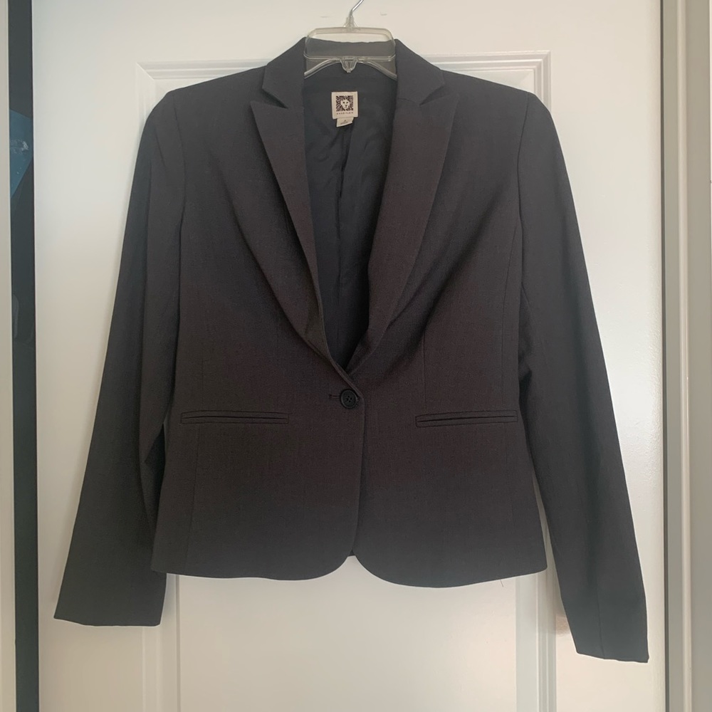 Womens Dark Grey Blazer Size 4